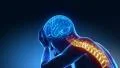 Hurt spine - pain rising up to the brain HD Footage