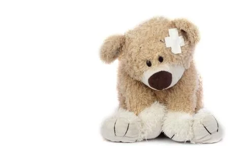 Hurt Teddy Bear Stock Photos