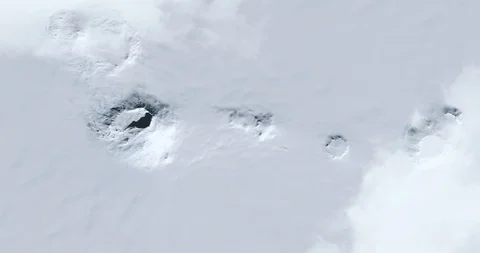 Hurtling earthward, out of control, over Mount Sidley, Antarctica Stock Footage 101237097