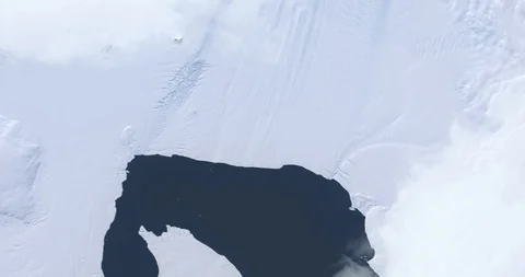 Hurtling earthward, out of control, over Pine Island Glacier, Antarctica Stock Footage 101237906