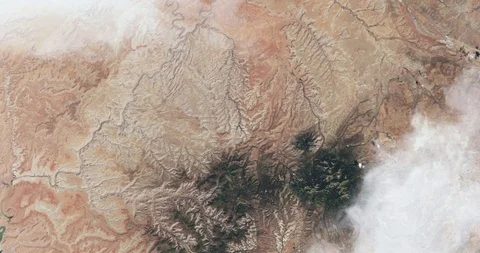 Hurtling earthward, out of control, over Canyonlands National Park, Utah Stock-Footage 101243616