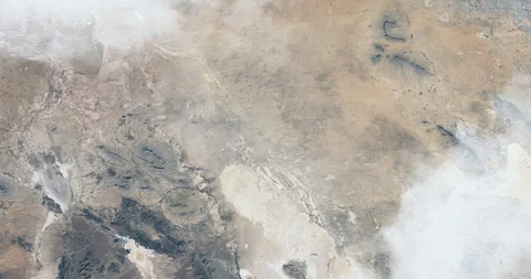 Hurtling earthward, out of control, over Samalayuca Dune Fields, Mexico Video stock 101245091