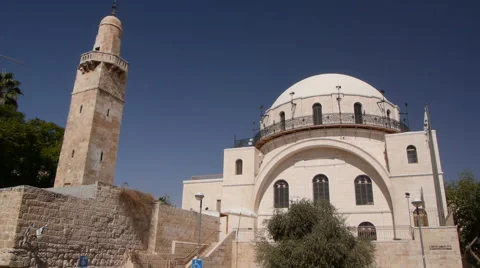 Hurva Synagogue P1 스톡 동영상 930919