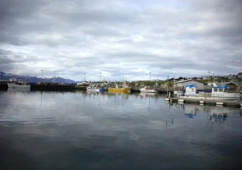 Husavik harbour Stock Photos