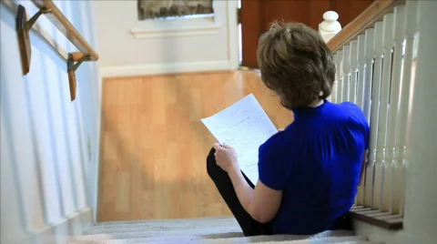 Husband and wife having financial problems Stock Footage