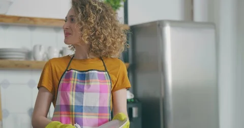 Husband coming back from work Stock Footage 114117895