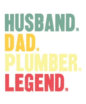 Husband Dad Plumber Legend Stock Illustration