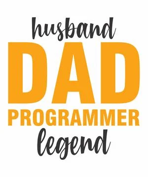 Husband Dad Programmer Legend (BT) Illustrazione stock