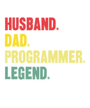 Husband dad programmer legend Illustrazione stock