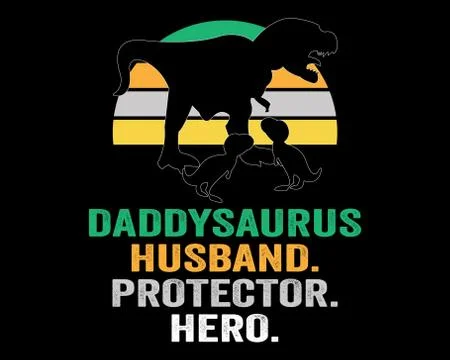 Husband Protector Hero / Beautiful Text Tshirt Design Poster Vector Art Stock Illustration