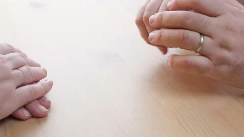 Husband take off the wedding ring returned. Stock Footage 168420048