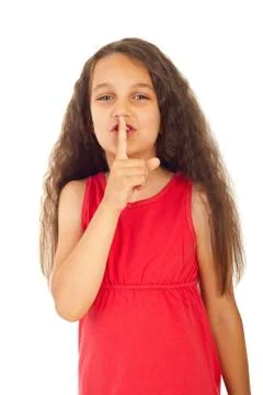 Hush!Be quiet! Stock Photos