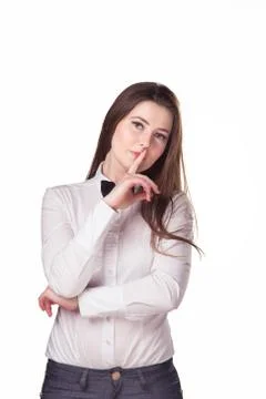 Hushing up problems Stock Photos