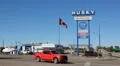 Husky gas station in Medicine Hat, Alberta, Canada. HD Footage