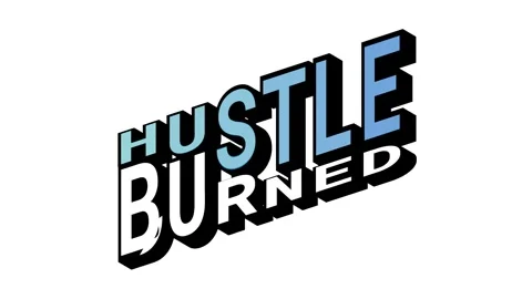 HUSTLE vs BURNED, 3D Text Animation in Isometric View with Opposite Word Motion Stock Footage 314263564