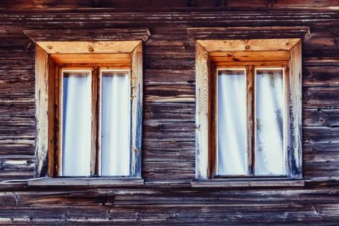 Hut and windows Foto stock