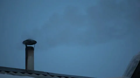 Hut chimney Video stock 36411394