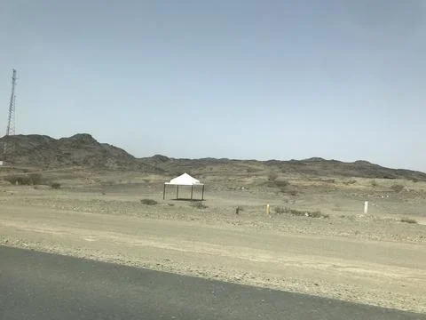 A hut in the desert Foto stock