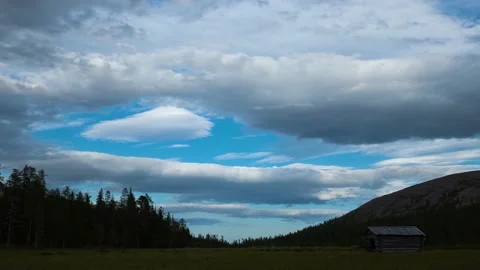 Hut on swamp Stock Footage 140612244