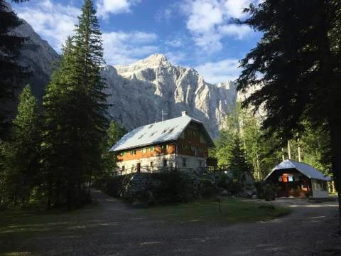 A hut for taking a break Stock Photos