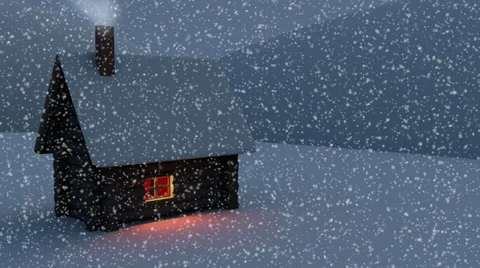 Hut in winter 库存影片 30735282