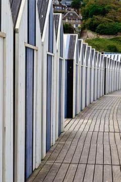 Huts on the beach Stock Photos