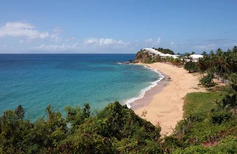 Huts on a Beach Stock Photos
