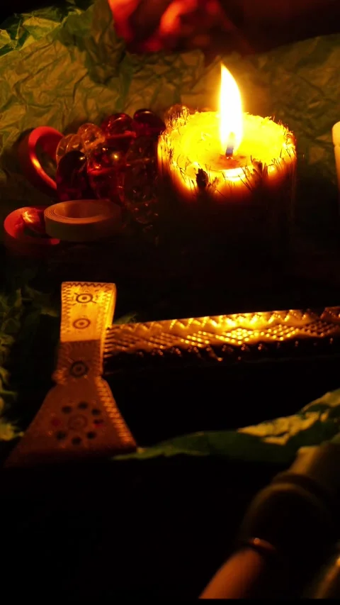 Hutsul night Video stock 318784704