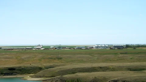 Hutterite Colony Stock Footage 114892808