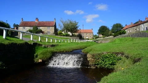 Hutton beck in Hutton le hole North Yorkshire Moors UK Stock Footage 148832125