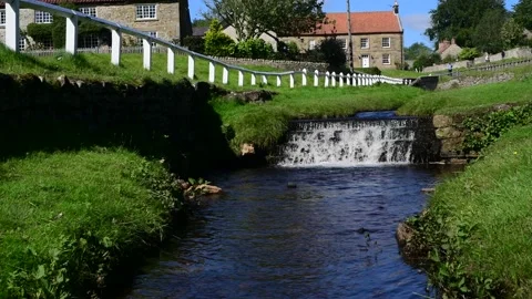Hutton beck in Hutton le hole North Yorkshire Moors UK Stock Footage 148845914