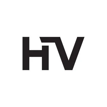 Hv initial letter vector logo Illustrazione stock