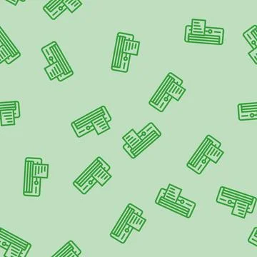 Hvac energy efficient line vector seamless pattern 스톡 일러스트