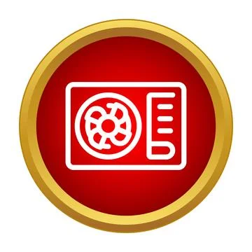 Hvac outdoor unit icon representing cooling system Stock Illustration