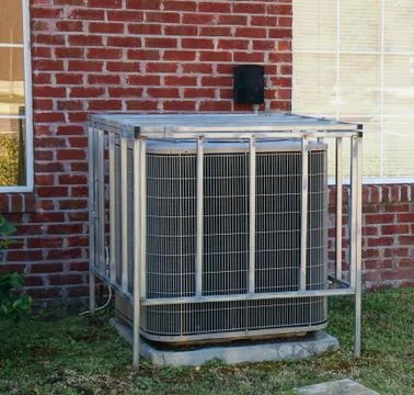 Hvac security cage Stock Photos