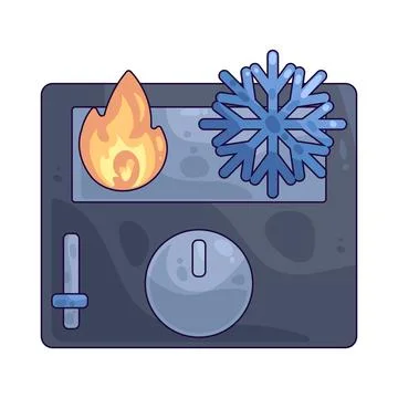 HVAC system illustration Ilustración de archivo