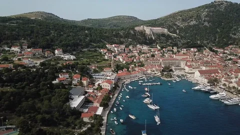 Hvar in Croatia Stock Footage 112975042