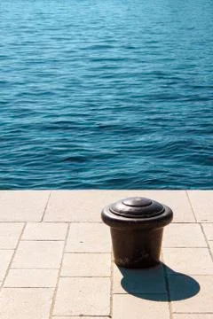 Hvar mooring post 스톡 사진
