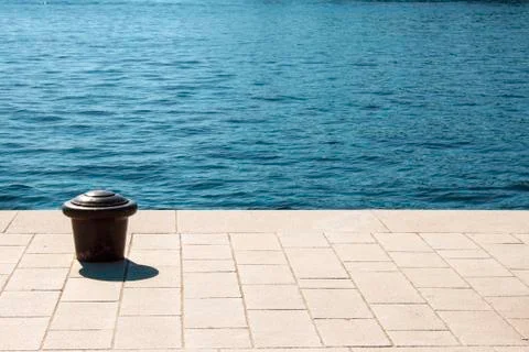 Hvar mooring post Foto stock