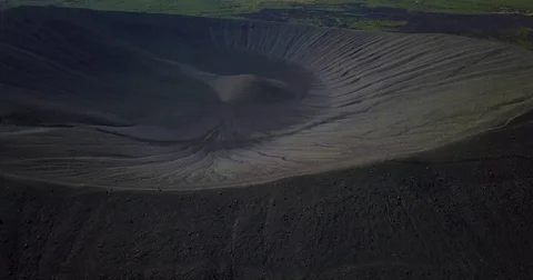 Hverfjall crater PART2 Stock Footage 84764111