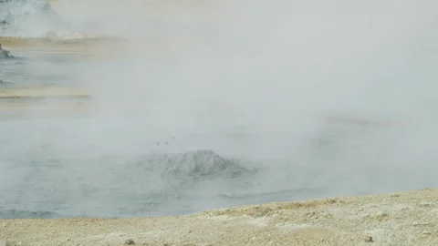 Hverir Bubbling Pool Stock-Footage 191037433