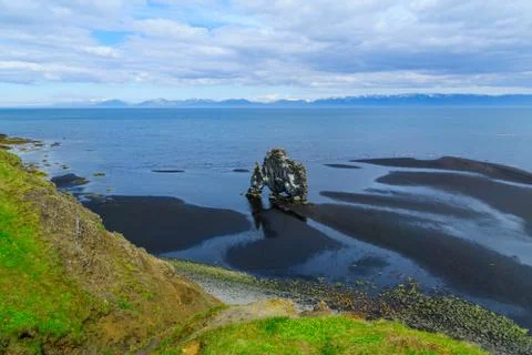 Hvitserkur basalt stack Stock Photos