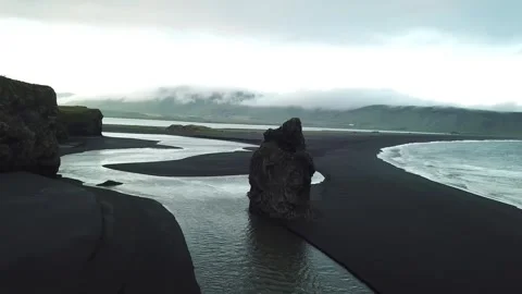 Hvitserkur - iconic sea stack on volcani... | Stock Video | Pond5