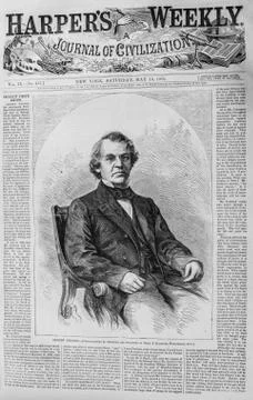 HW 1865-53_ANDREW JOHNSON Stockfoto's