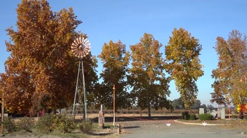 Hwy 88 Windmill - Clements, CA 2022 Stock Footage 223748634