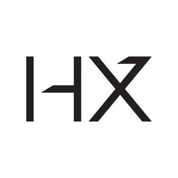 Hx initial letter vector logo icon Illustrazione stock