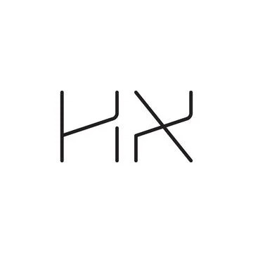 Hx initial letter vector logo icon 스톡 일러스트