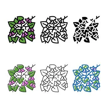 Hyacinth multipack bean color icon vector Stock Illustration