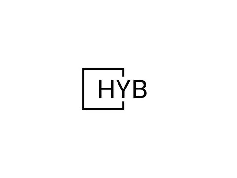 HYB letter initial logo design vector illustration Stock Illustration