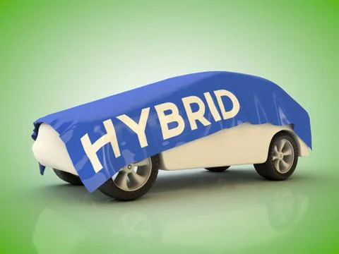 Hybrid car Stock Illustration